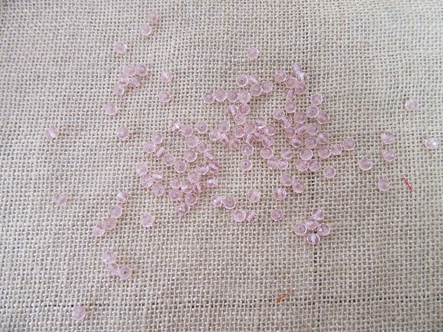 250G (1200Pcs) Pink Rondelle Faceted Crystal Beads 6mm 250G (1200Pcs) Pink Rondelle Faceted Crystal Beads 6mm