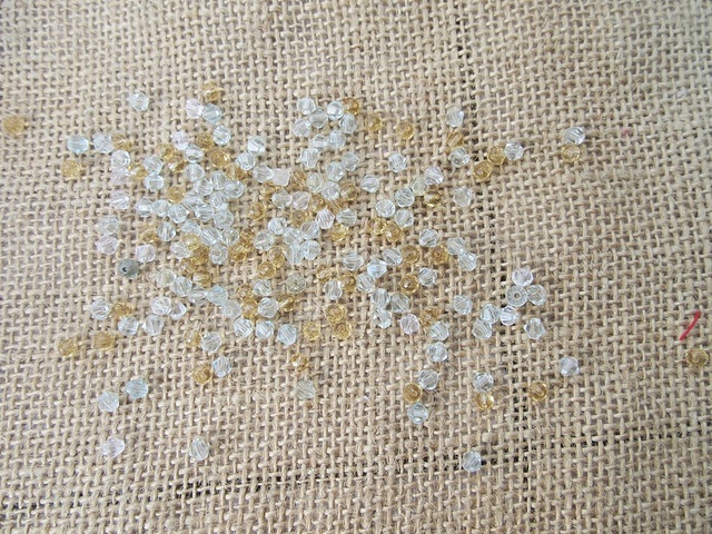 450g (6000Pcs) Bicone Faceted Crystal Glass Beads 4mm Mixed 450g (6000Pcs) Bicone Faceted Crystal Glass Beads 4mm Mixed