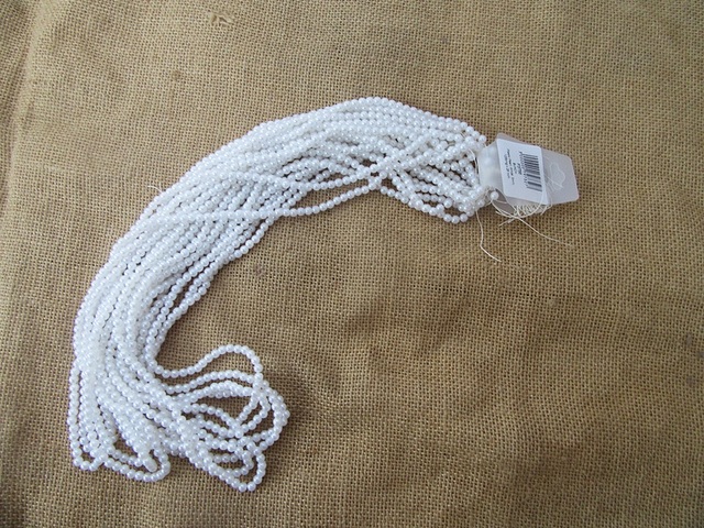 12Strings x 175Pcs White Round Simulate Pearl Beads 5mm 12Strings x 175Pcs White Round Simulate Pearl Beads 5mm
