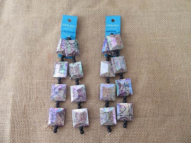 4Sheets Square Beads for Unfinished Necklace Bracelets Making 4Sheets Square Beads for Unfinished Necklace Bracelets Making