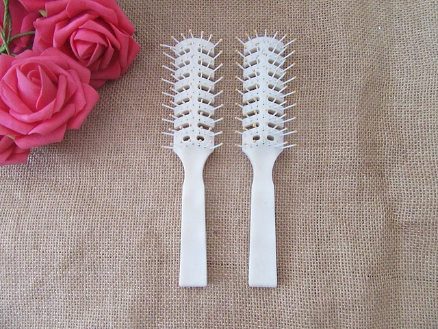 12Pcs New Light Ivory Plastic Hairbrush Combs 12Pcs New Light Ivory Plastic Hairbrush Combs