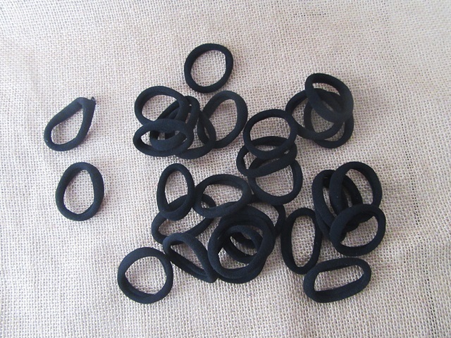100Pcs Black Elastic Slim Hair Band Ponytail Holders Hair Tie 100Pcs Black Elastic Slim Hair Band Ponytail Holders Hair Tie