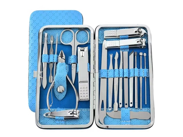1Setx 19Pcs Nail Clippers Manicure Pedicure Nail Care Set 1Setx 19Pcs Nail Clippers Manicure Pedicure Nail Care Set