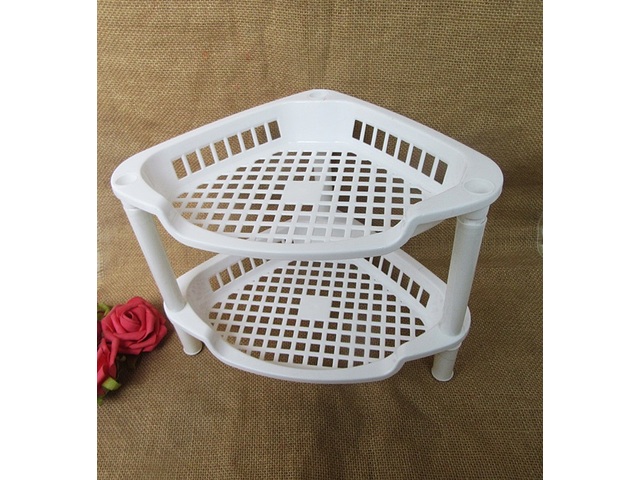 1Set 2 Tier Corner Shelf Kitchen Bathroom Organizer Display 1Set 2 Tier Corner Shelf Kitchen Bathroom Organizer Display