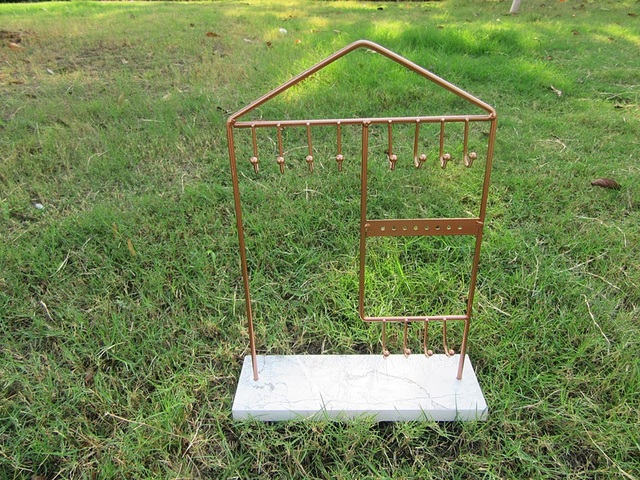 1Pc Copper Jewelry Earring Necklace Bracelet Display Stand Rack 1Pc Copper Jewelry Earring Necklace Bracelet Display Stand Rack
