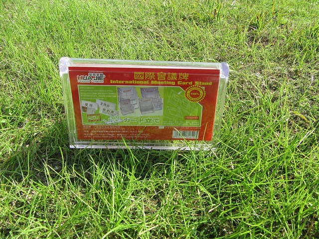 (image for) 1Pc Price Menu Card Stand Display Holder 16.5x6.5x9.5cm