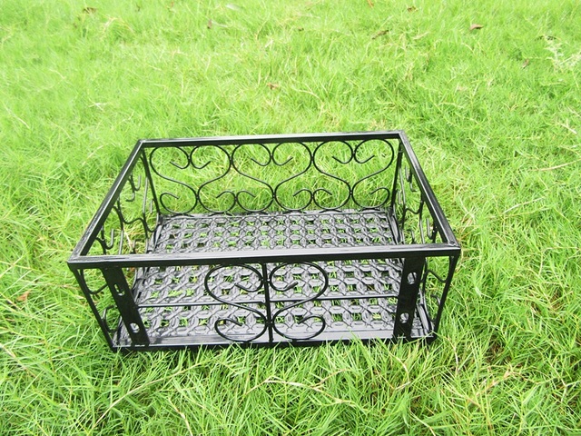 1Pc Rectangle Flower Plant Display Stand Holder Decor