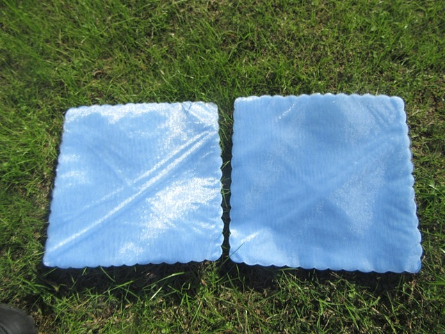 45Pcs Blue Scalloped Edge Tulle Cube Circles Wedding Favor 45Pcs Blue Scalloped Edge Tulle Cube Circles Wedding Favor