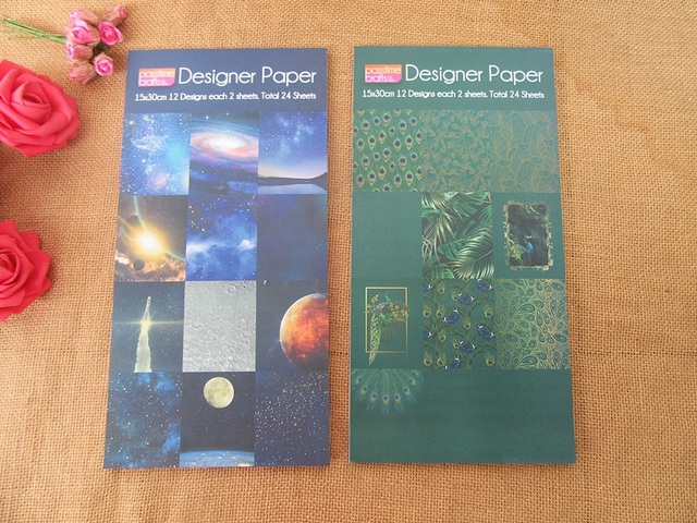 2Pcs x 24 Sheets Creative Designer Paper Pad Note Pad Letter Set 2Pcs x 24 Sheets Creative Designer Paper Pad Note Pad Letter Set