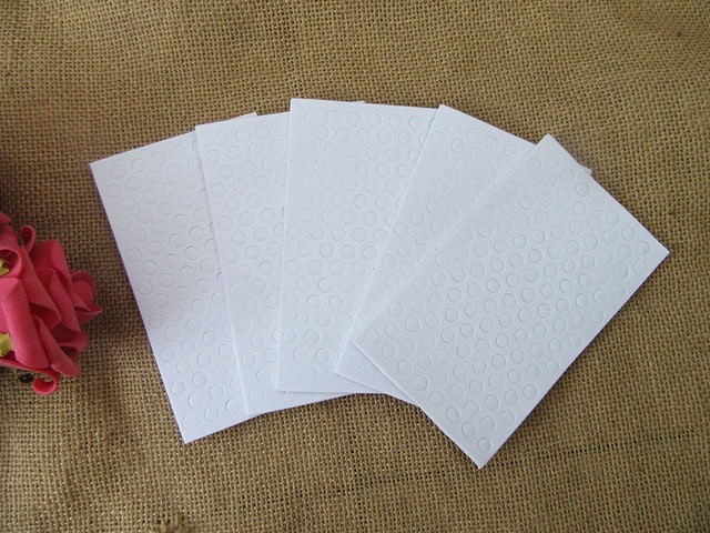 4Packs x 600Pcs 3D Round Double Sided Adhesive Foam Dot 0.635cm