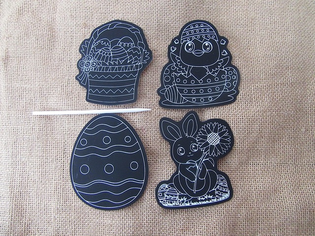 6Sets x 4Pcs Scratch and Reveal Kid's Craft Set st-ot-ch145