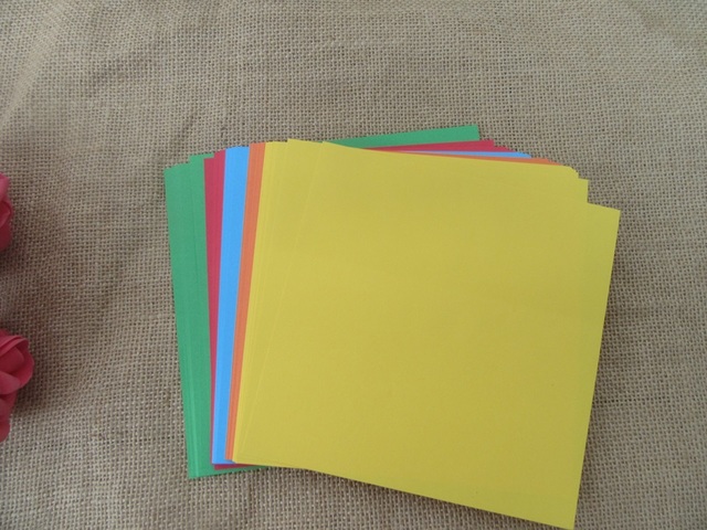 1Pack x 120Pcs Plain Ribbon Color Lucky Origami Paper for Funny