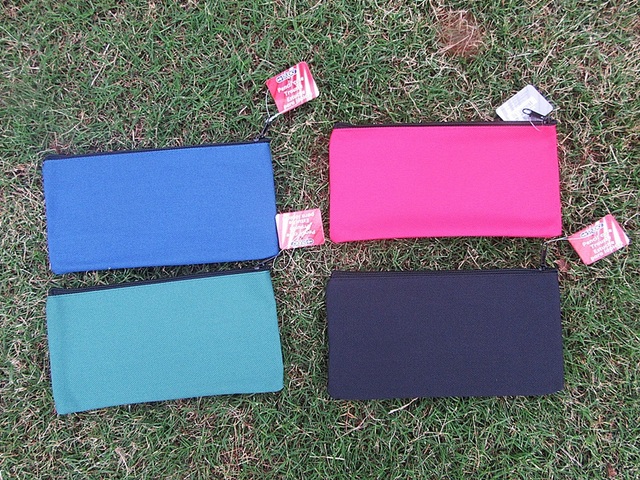 12Pcs Plain Color Zipper Pencil Case Pouch 12Pcs Plain Color Zipper Pencil Case Pouch