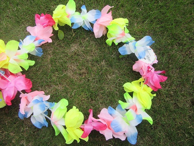 12Pcs Light Colorful Hawaiian Dress Party Flower Leis/Lei Petal 12Pcs Light Colorful Hawaiian Dress Party Flower Leis/Lei Petal