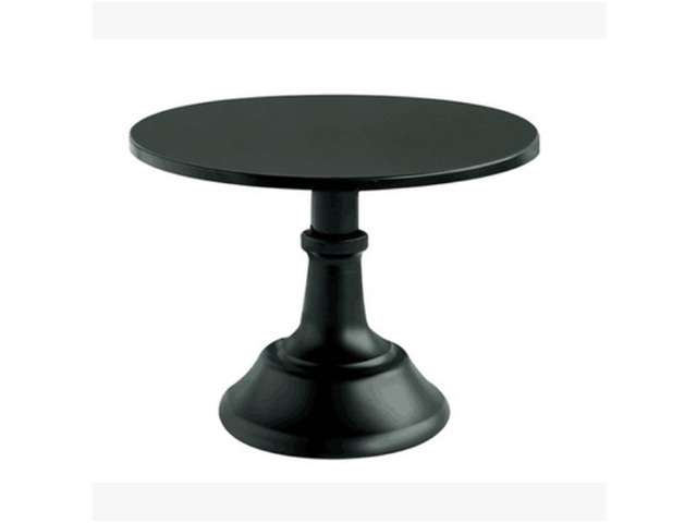 1Pc Black Dessert Cake Stand Pedestal Display 25cm Wedding Party