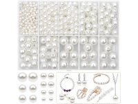 470Pcs Ivory Round Simulate Pearl Loose Beads DIY 4/6/8/10/12mm 470Pcs Ivory Round Simulate Pearl Loose Beads DIY 4/6/8/10/12mm