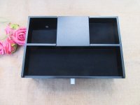 1Set MDF Mens Valet Storage Watch Etc Organizer w/Drawer