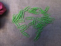 500Pcs Green Standard Bookmark Paper Clips Patchwork School