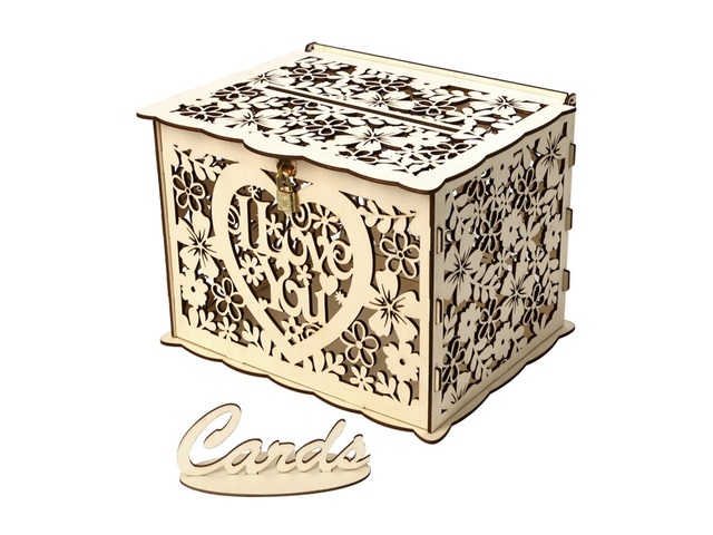 1Pc Decorative Rustic Wishing Well Card Box Wedding Favor - I Lo 1Pc Decorative Rustic Wishing Well Card Box Wedding Favor - I Lo