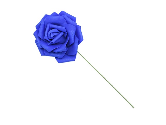 25Pcs BLUE Rose Artificial Foam Flower Hair Pick Wedding