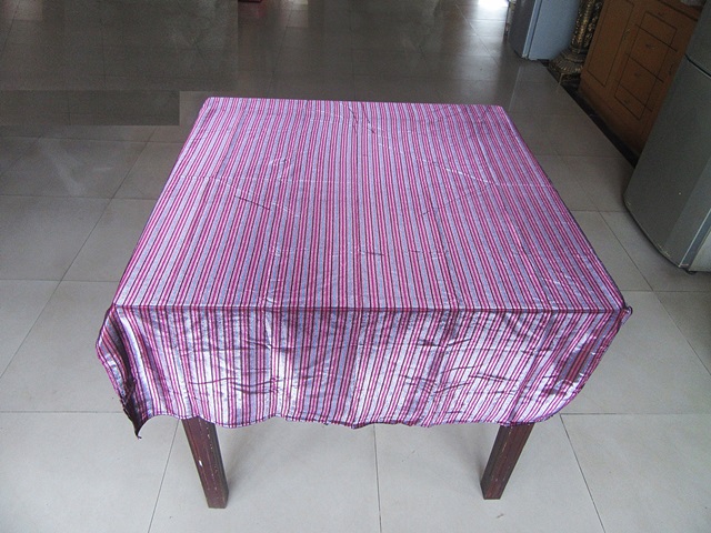 1Pc Purple Shades Stripes Table Cloth Table Cover Wedding Party