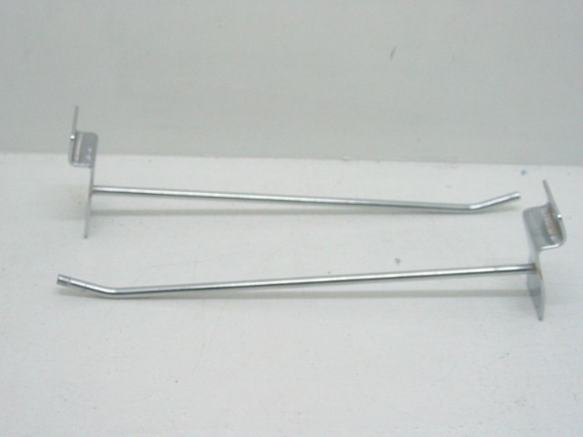 50 Metal Slatwall Grid Peg Hooks 20cm Size - Click Image to Close