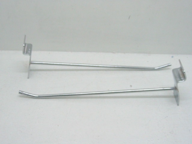 50 Metal Slatwall Grid Peg Hooks 20cm Size