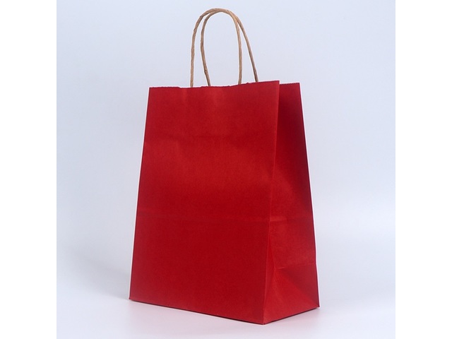 48 Bulk Kraft Paper Gift Carry Shopping Bag 26.5x21x10.5cm Red 48 Bulk Kraft Paper Gift Carry Shopping Bag 26.5x21x10.5cm Red