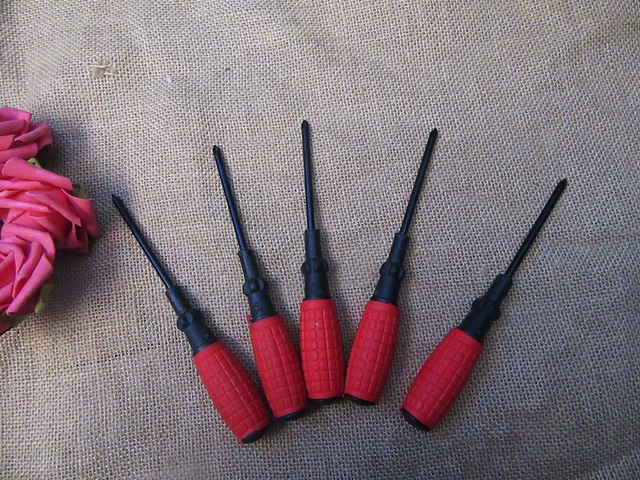 (image for) 10Pcs Cross Slot Mechanics Screwdriver Rubber Grip Handles