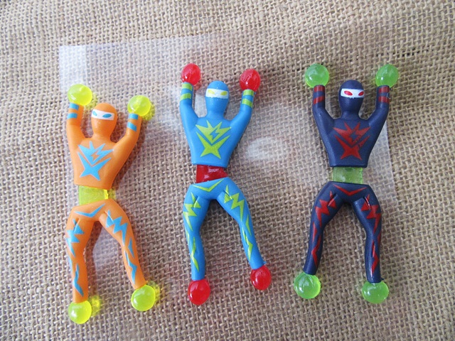 6Packs x 6Pcs Funny Clawing Man Great Sticky Toys 9.4x3cm Mixed - Click Image to Close