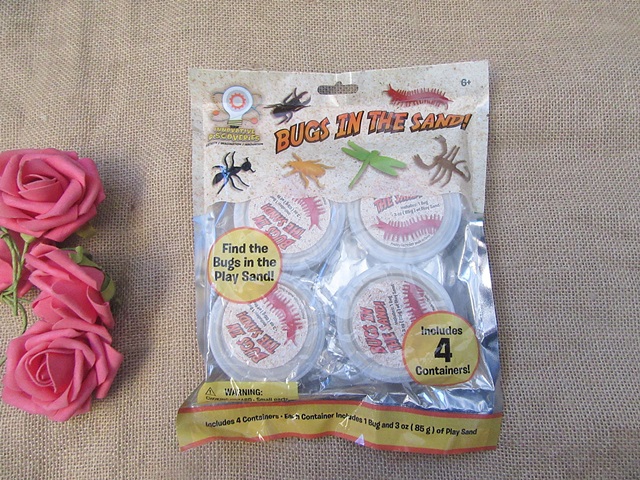 1Pack x 4Pcs Innovative Discoveres Bugs in the Sand Kids Toy 1Pack x 4Pcs Innovative Discoveres Bugs in the Sand Kids Toy