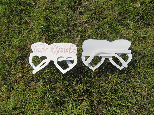48Pcs Photo Booth Props Bride Wedding Glasses Bride to be Props - Click Image to Close