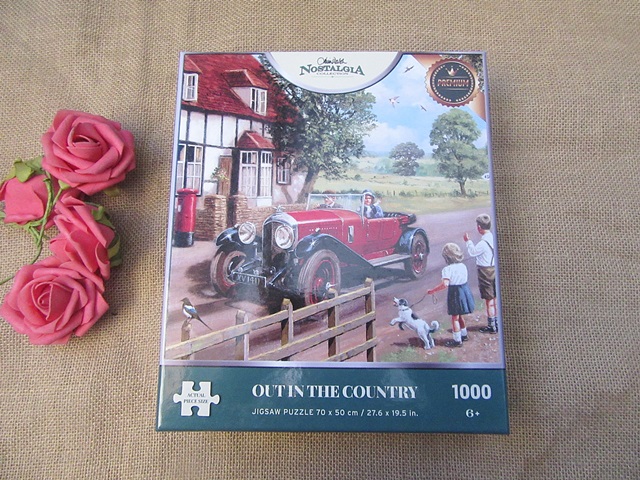 1Box x 1000Pcs Qutin The Country Cardboard Jigsaw Puzzle - Click Image to Close