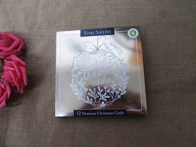 12Sets Premium Christmas Cards Greeting Postcards w/Envelope - Click Image to Close