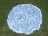 1Pc Round Blue Beach Towel Blanket Pool Towel Bath Towel 1Pc Round Blue Beach Towel Blanket Pool Towel Bath Towel
