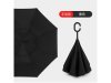1Pc Black Reverse Folding Umbrella w/C-Shaped Handle Waterproof 1Pc Black Reverse Folding Umbrella w/C-Shaped Handle Waterproof