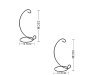 10 Freestanding Stand Holder For Hanging Planter Terrarium 33cm 10 Freestanding Stand Holder For Hanging Planter Terrarium 33cm