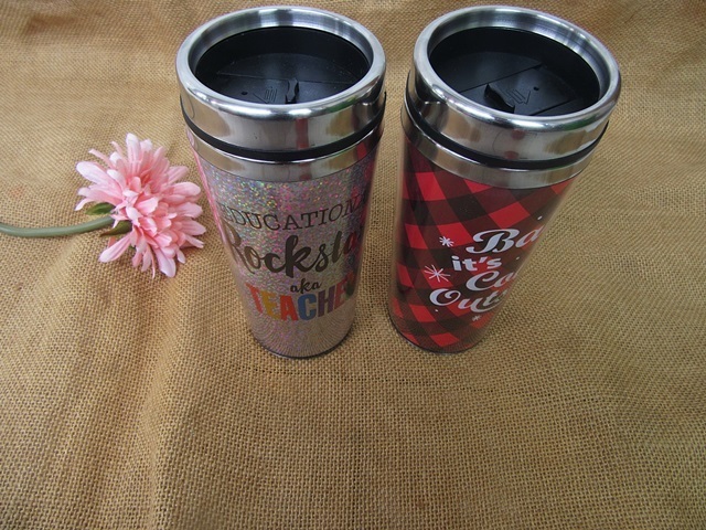 10Pcs Insulated Water Bottle Coffee Tumbler 450ML Wholesale