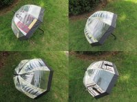 10Pc UK Style Wind Water Proof Umbrella DOME Parasol Wedding