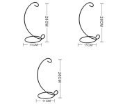 10 Freestanding Stand Holder For Hanging Planter Terrarium 28cm
