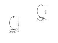 10 Freestanding Stand Holder For Hanging Planter Terrarium 23cm