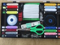1Box Threader Needle Thread Tape Measure Scissor Button Etc