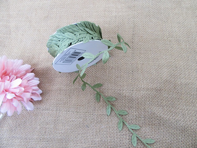 3Rolls Leaf Trim Ribbon For DIY Craft Scrapbooking Decoration - Click Image to Close