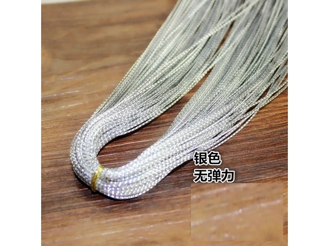 (image for) 6Rolls X 100m Silver Metallic Tinsel Cord String Wrap Ribbon DIY