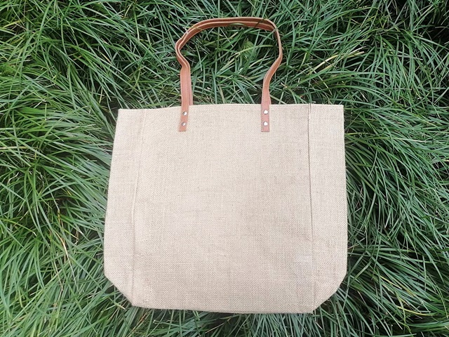 1Pc Plain Hemp Shopping Bag Handbag Shoulder Bag Grocery Bag - Click Image to Close