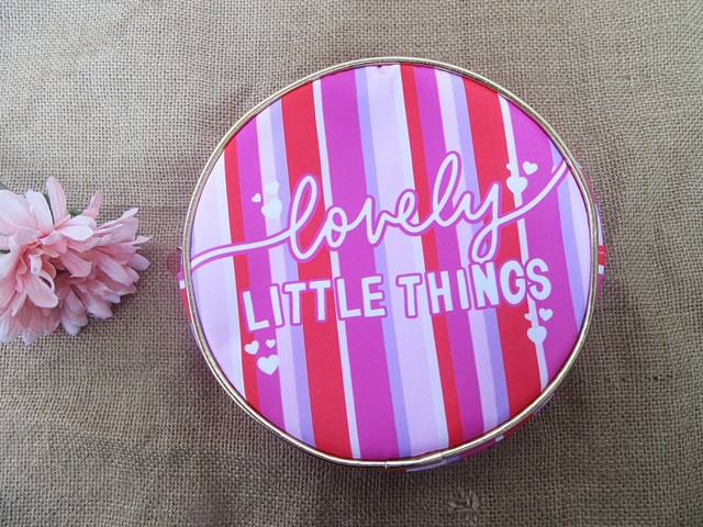 1Pc Round Pink Lovely Little Things Purse Bag HandBag - Click Image to Close