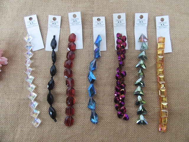 12Strand Lampwork Glass Crystal Beads Unfinished Bracelet Jewel 12Strand Lampwork Glass Crystal Beads Unfinished Bracelet Jewel