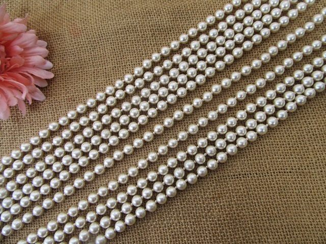 10String x 80Pcs Round Plastic Simulate Pearl Beads Jewelry 10String x 80Pcs Round Plastic Simulate Pearl Beads Jewelry