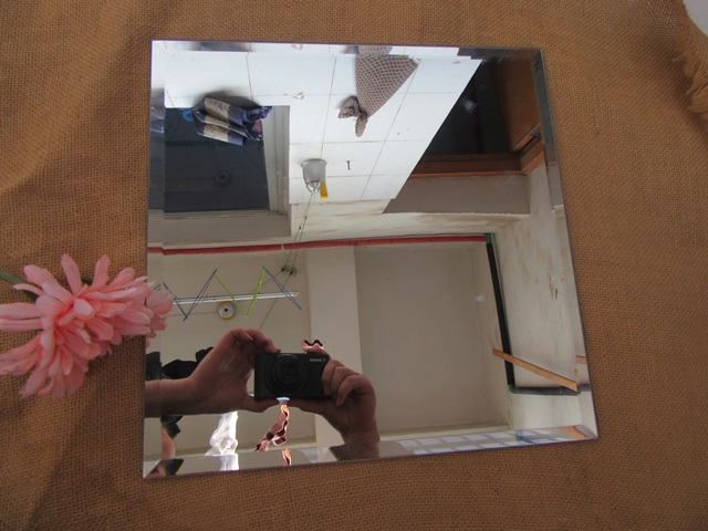 6Pcs HQ Square Mirror Base Wedding Table Centrepiece 30cm - Click Image to Close