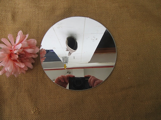 12Pcs HQ Round Mirror Base Wedding Table Centrepiece 17.7cm - Click Image to Close
